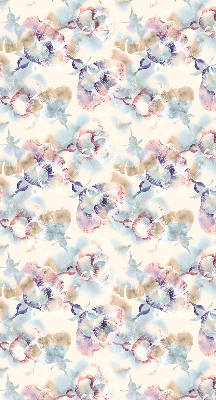 Modern roller blind con flores pintadas de colores