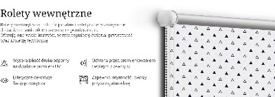 Estor enrollable con diseño de triángulos