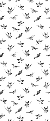 Persiana enrollable moderna con diseño de pájaros
