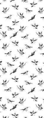 Persiana enrollable moderna con diseño de pájaros