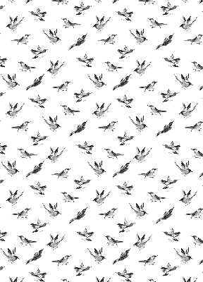 Persiana enrollable moderna con diseño de pájaros