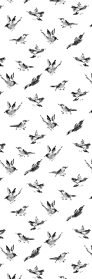 Persiana enrollable moderna con diseño de pájaros