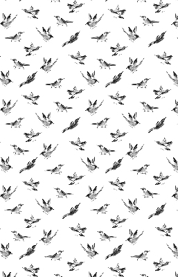 Persiana enrollable moderna con diseño de pájaros
