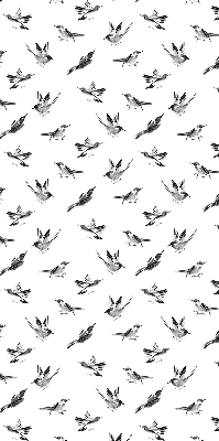 Persiana enrollable moderna con diseño de pájaros