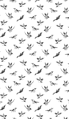 Persiana enrollable moderna con diseño de pájaros