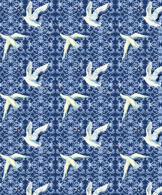 Modern roller blind con motivo de garzas