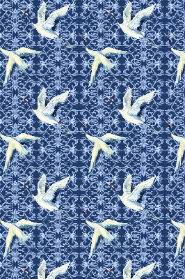 Modern roller blind con motivo de garzas