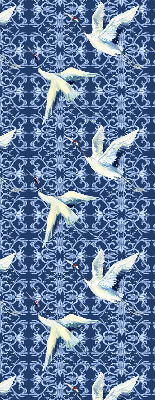 Modern roller blind con motivo de garzas
