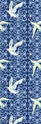 Modern roller blind con motivo de garzas