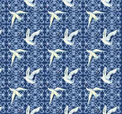 Modern roller blind con motivo de garzas