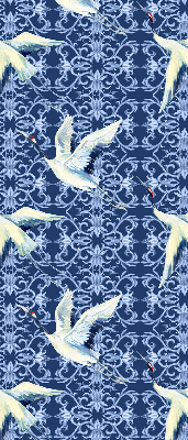Modern roller blind con motivo de garzas