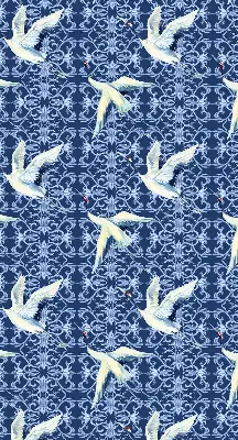 Modern roller blind con motivo de garzas