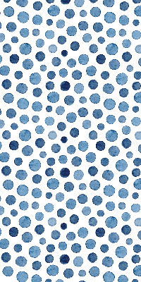 Modern roller blind con diseño de puntos azules