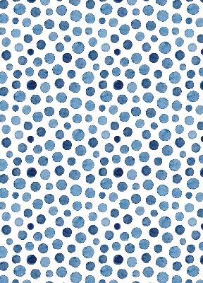 Modern roller blind con diseño de puntos azules