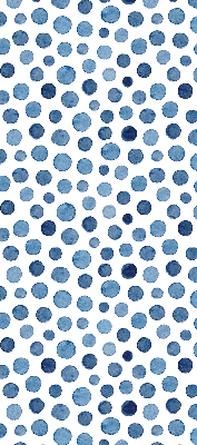 Modern roller blind con diseño de puntos azules