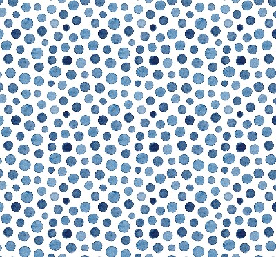 Modern roller blind con diseño de puntos azules