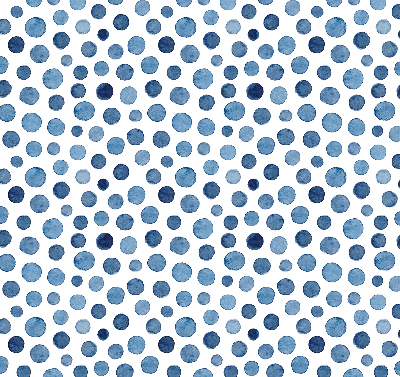 Modern roller blind con diseño de puntos azules