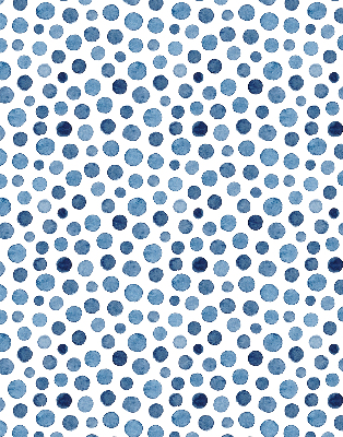 Modern roller blind con diseño de puntos azules