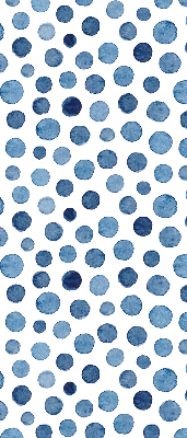 Modern roller blind con diseño de puntos azules