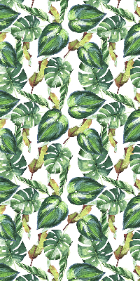 Estor enrollable con diseño de plantas tropicales