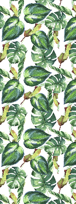 Estor enrollable con diseño de plantas tropicales