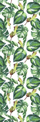 Estor enrollable con diseño de plantas tropicales
