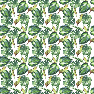 Estor enrollable con diseño de plantas tropicales