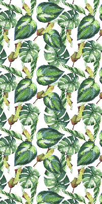Estor enrollable con diseño de plantas tropicales