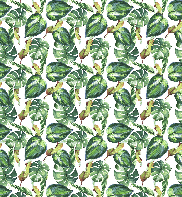 Estor enrollable con diseño de plantas tropicales