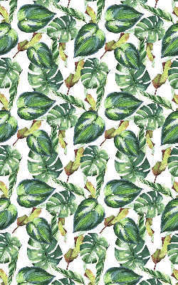 Estor enrollable con diseño de plantas tropicales