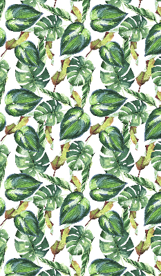 Estor enrollable con diseño de plantas tropicales
