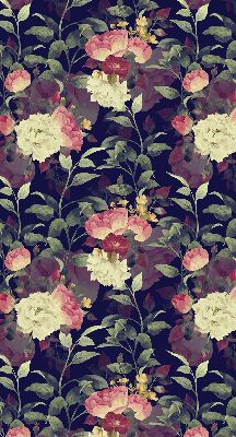 Estor enrollable con diseño de flores