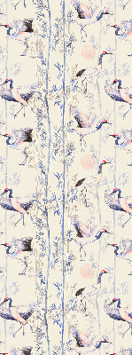 Modern roller blind con diseño de garzas