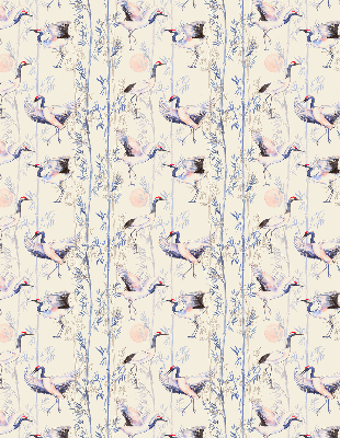 Modern roller blind con diseño de garzas