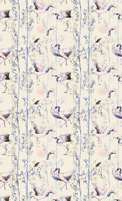 Modern roller blind con diseño de garzas
