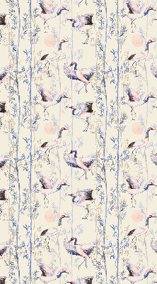 Modern roller blind con diseño de garzas
