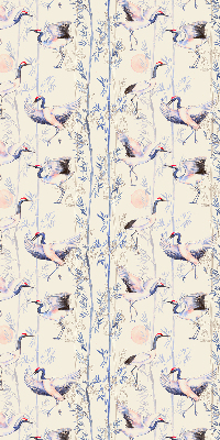 Modern roller blind con diseño de garzas