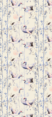 Modern roller blind con diseño de garzas