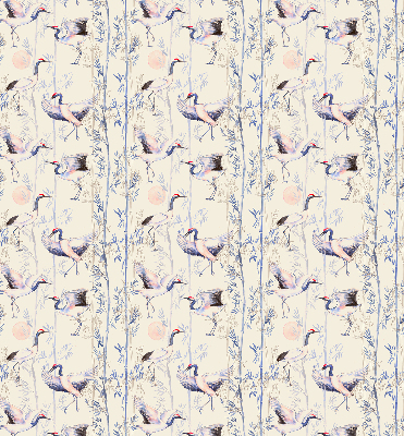 Modern roller blind con diseño de garzas