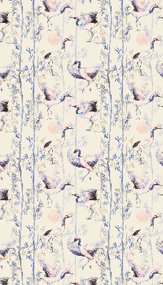 Modern roller blind con diseño de garzas