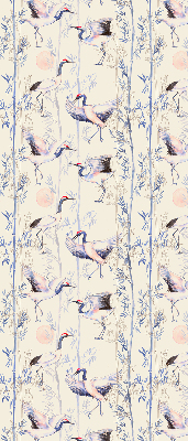 Modern roller blind con diseño de garzas