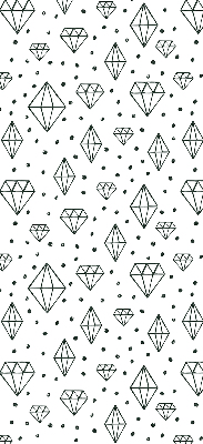 Modern roller blind con diseño de diamantes