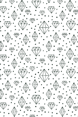 Modern roller blind con diseño de diamantes