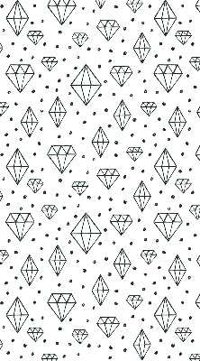 Modern roller blind con diseño de diamantes