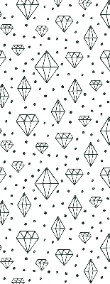 Modern roller blind con diseño de diamantes