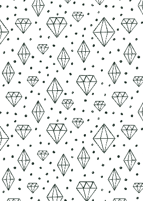 Modern roller blind con diseño de diamantes