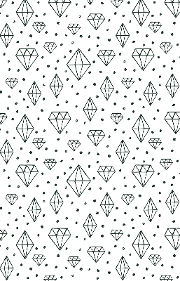 Modern roller blind con diseño de diamantes