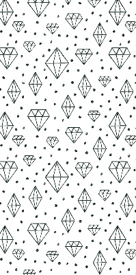 Modern roller blind con diseño de diamantes