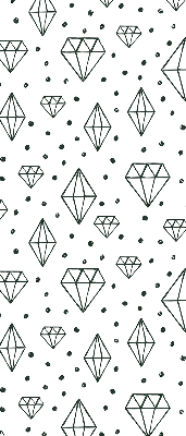 Modern roller blind con diseño de diamantes