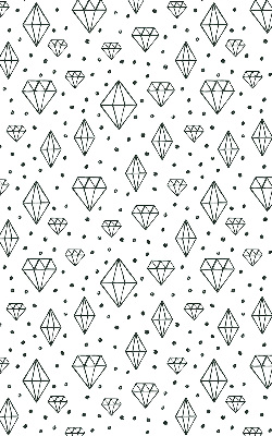 Modern roller blind con diseño de diamantes